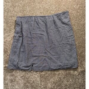 American Eagle Outfitters Black and White Gingham Mini Skirt
